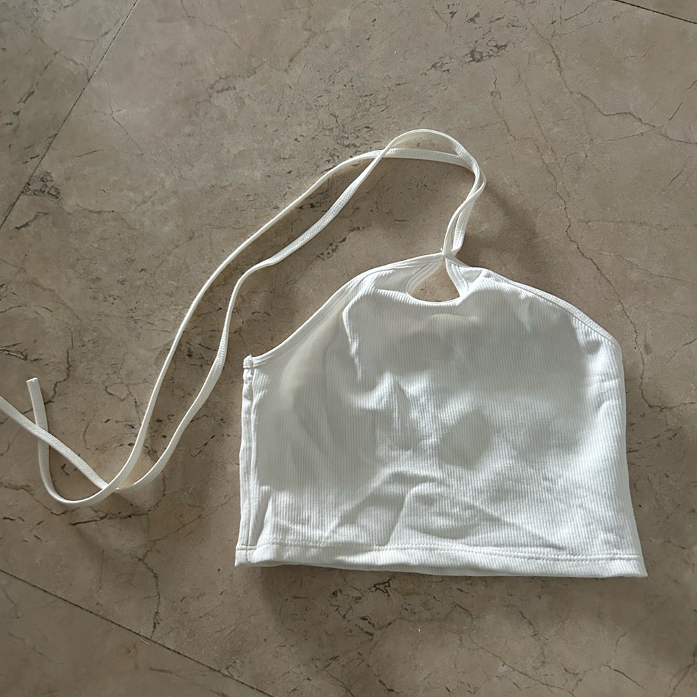 zara halter white top
